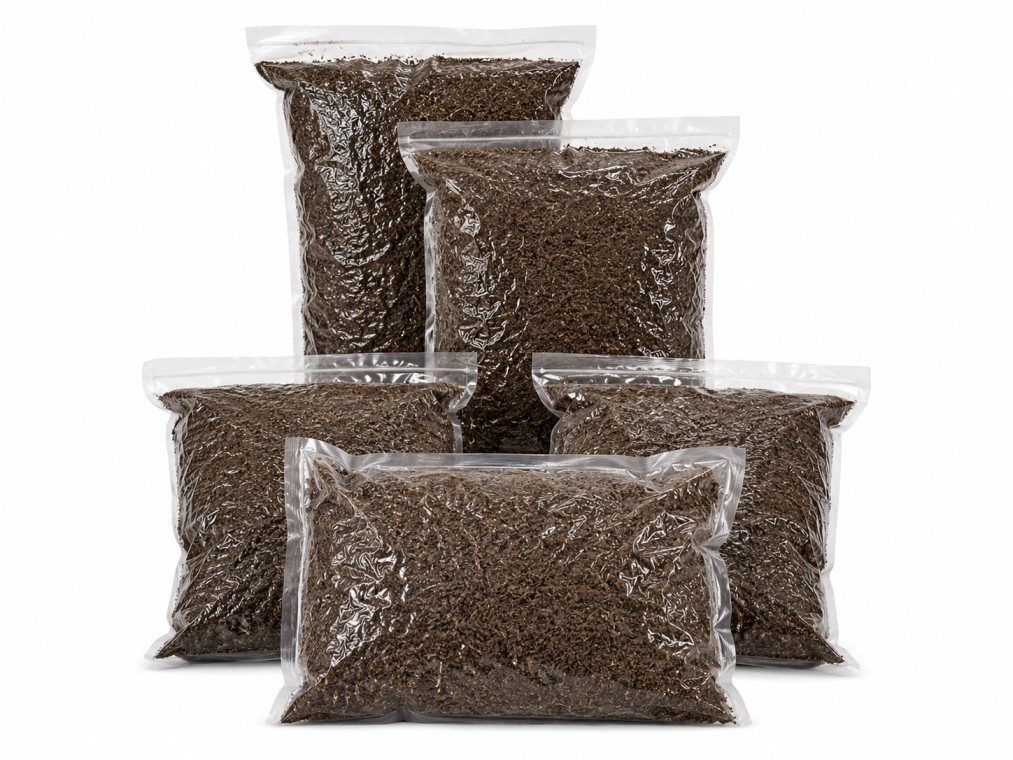 Fine granular texture of heat treated BSF Frass